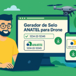 Gerador de Selo ANATEL para Drone - Grátis e Online para a Comunidade de Droneiros do Brasil!