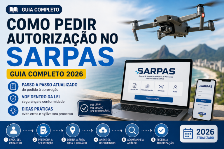 Como Usar SARPAS em 2026: Guia Completo de Autorização de Voo