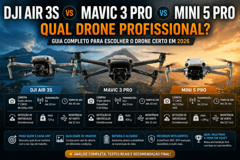 DJI Air 3S vs Mavic 3 Pro vs Mini 5 Pro