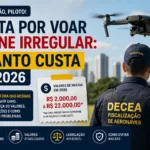 Multa Drone Irregular 2026: Valores, Lei e Casos Reais
