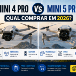 DJI Mini 4 Pro vs Mini 5 Pro: qual comprar em 2026?