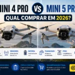 DJI Mini 4 Pro vs Mini 5 Pro: qual comprar em 2026?