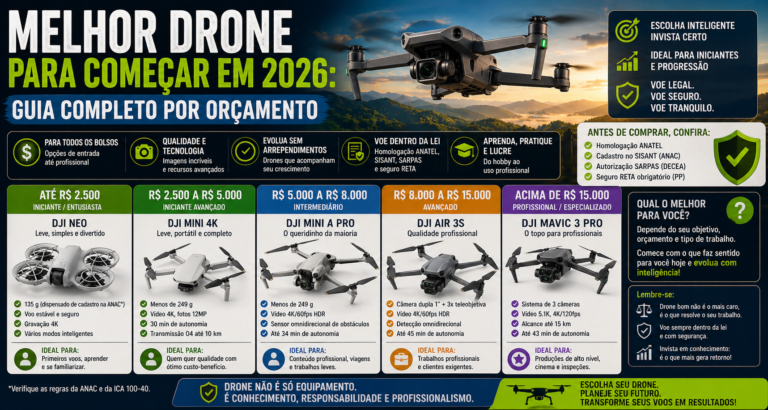 melhor drone para começar