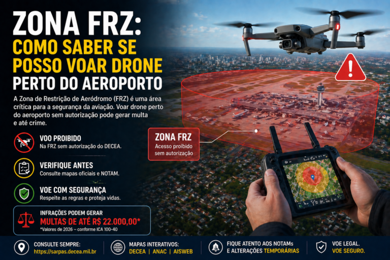Zona FRZ Aeroporto: Como Saber Se Posso Voar Drone Perto