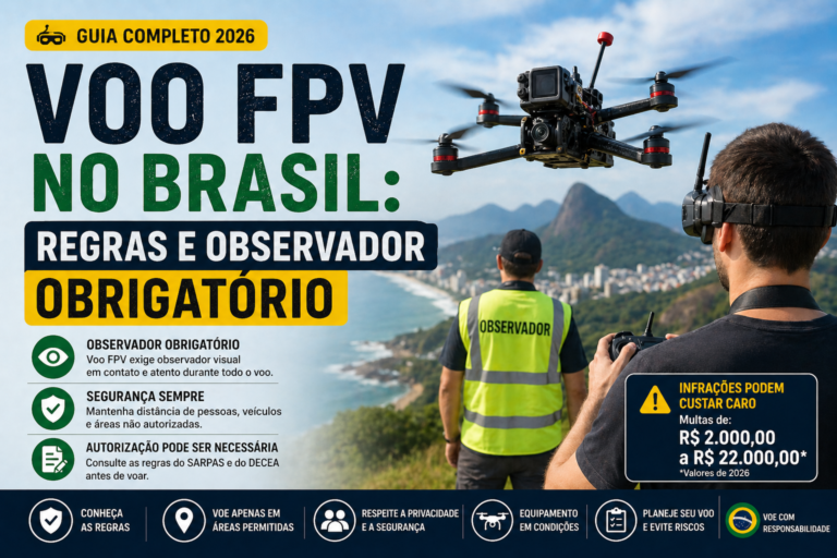 voo FPV regras Brasil 2026