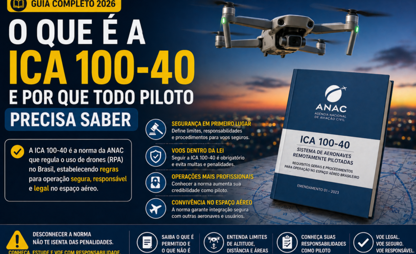 O que é a ICA 100-40 e por que todo piloto precisa saber
