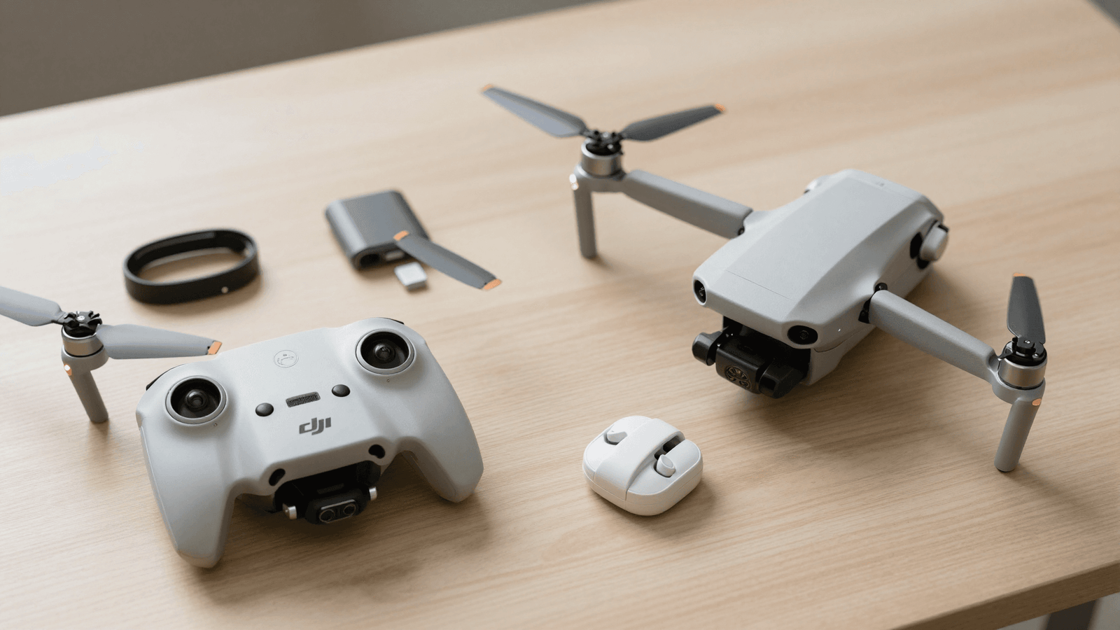 Drone DJI Mini com controle e acessórios