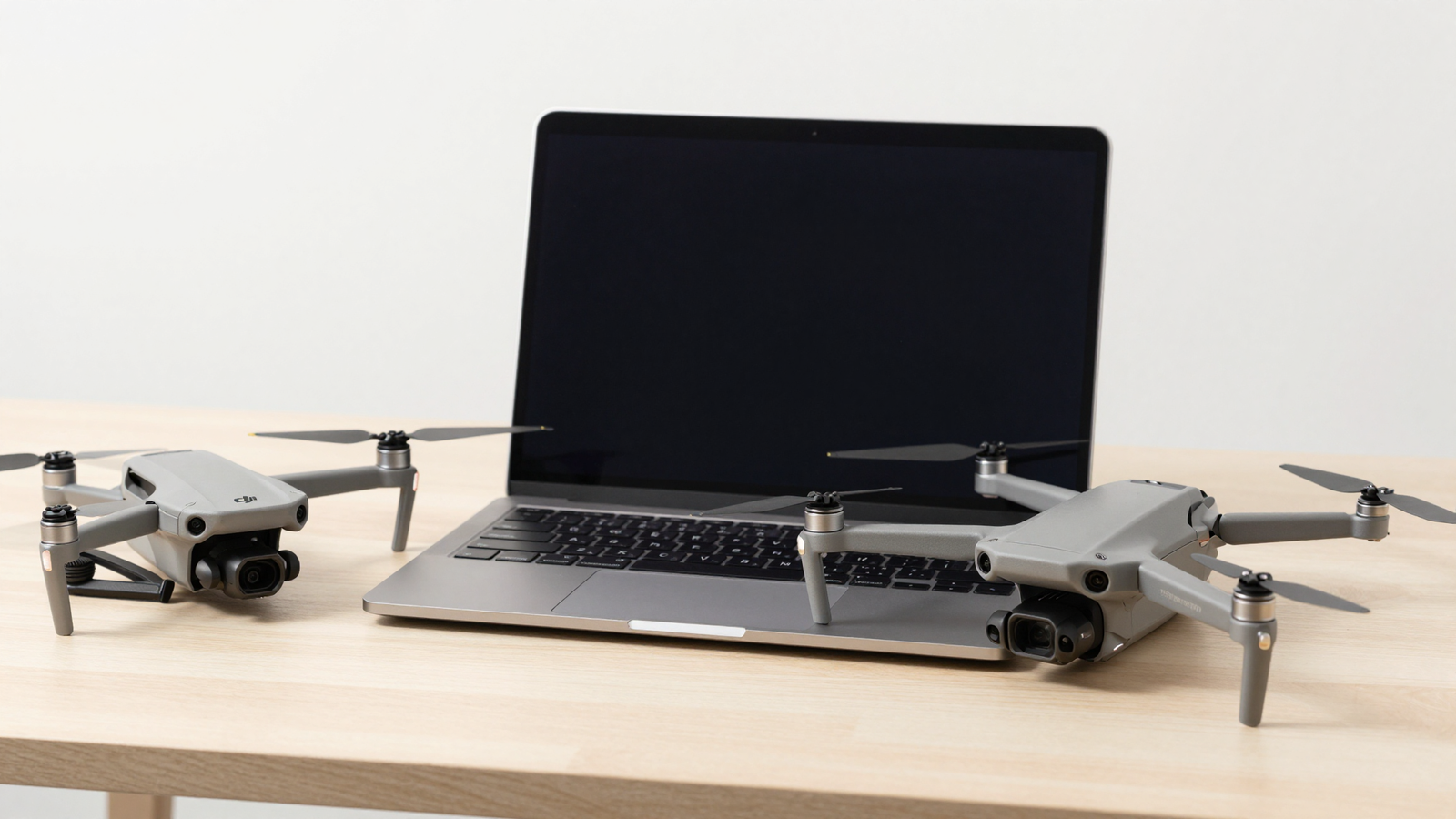 Piloto cadastrando o drone DJI no sistema pelo notebook