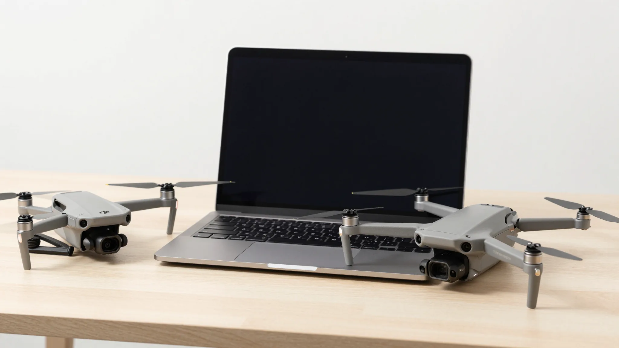 Piloto cadastrando o drone DJI no sistema pelo notebook