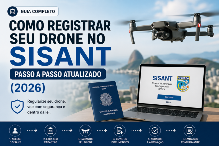 Cadastro SISANT Drone 2026: Passo a Passo Atualizado da ANAC