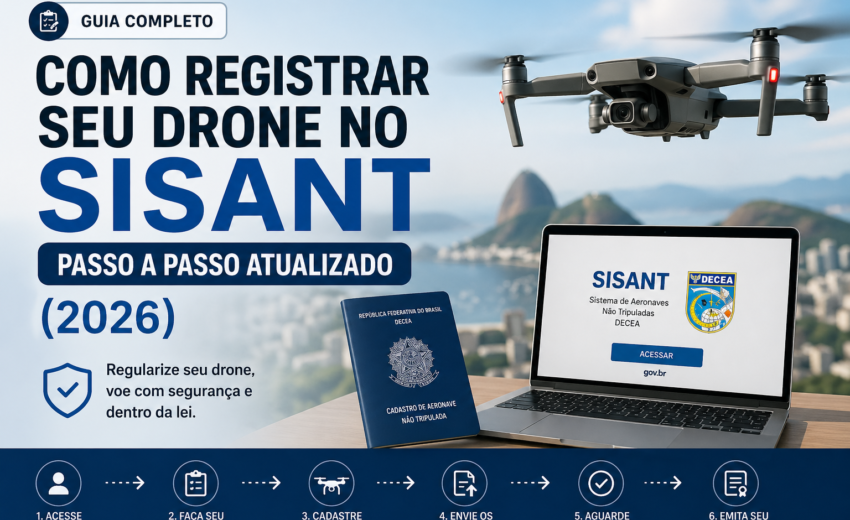 Cadastro SISANT Drone 2026: Passo a Passo Atualizado da ANAC