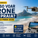 Voar Drone na Praia em 2026: Regras, FRZ e Áreas Proibidas