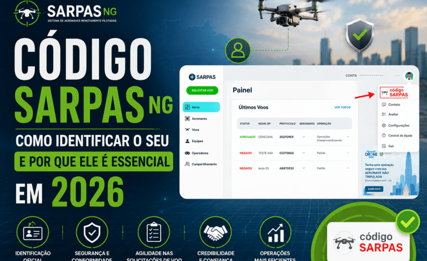 Código SARPAS NG: como identificar o seu e por que ele é essencial em 2026