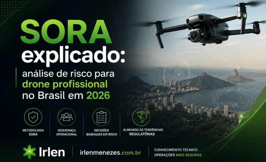 SORA explicado: análise de risco para drone profissional no Brasil em 2026