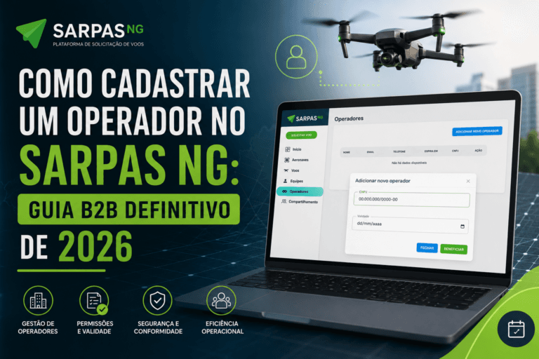 Como cadastrar um Operador no SARPAS NG: guia B2B definitivo de 2026
