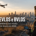 VLOS, EVLOS e BVLOS: o glossário definitivo dos modos operacionais de drone em 2026
