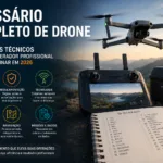 Glossário completo de drone: 30 termos técnicos que todo operador profissional precisa dominar em 2026