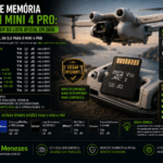 Cartão de memória para DJI Mini 4 Pro: o guia que vai além da lista oficial em 2026