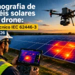 Termografia de painéis solares com drone: guia técnico IEC 62446-3 para 2026