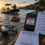 Drone caiu no mar: protocolo de recuperação, perda total e o que o seguro RETA cobre em 2026