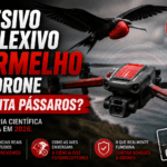 Adesivo reflexivo vermelho no drone espanta pássaros? A auditoria científica completa em 2026