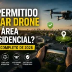 É permitido usar drone em área residencial? Guia completo de 2026