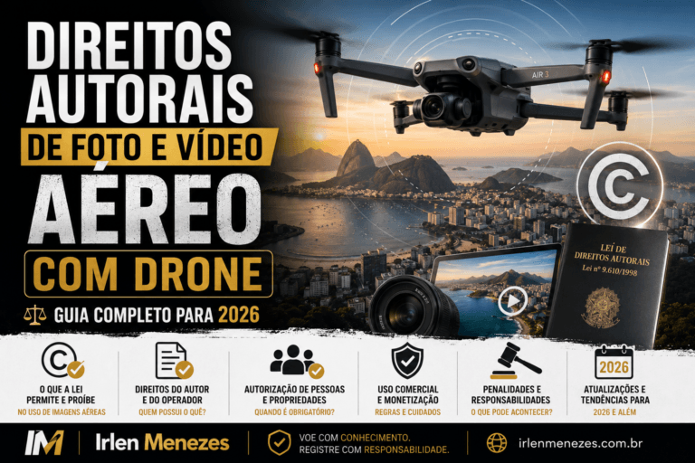 Direitos autorais de foto e vídeo aéreo com drone: guia completo para 2026