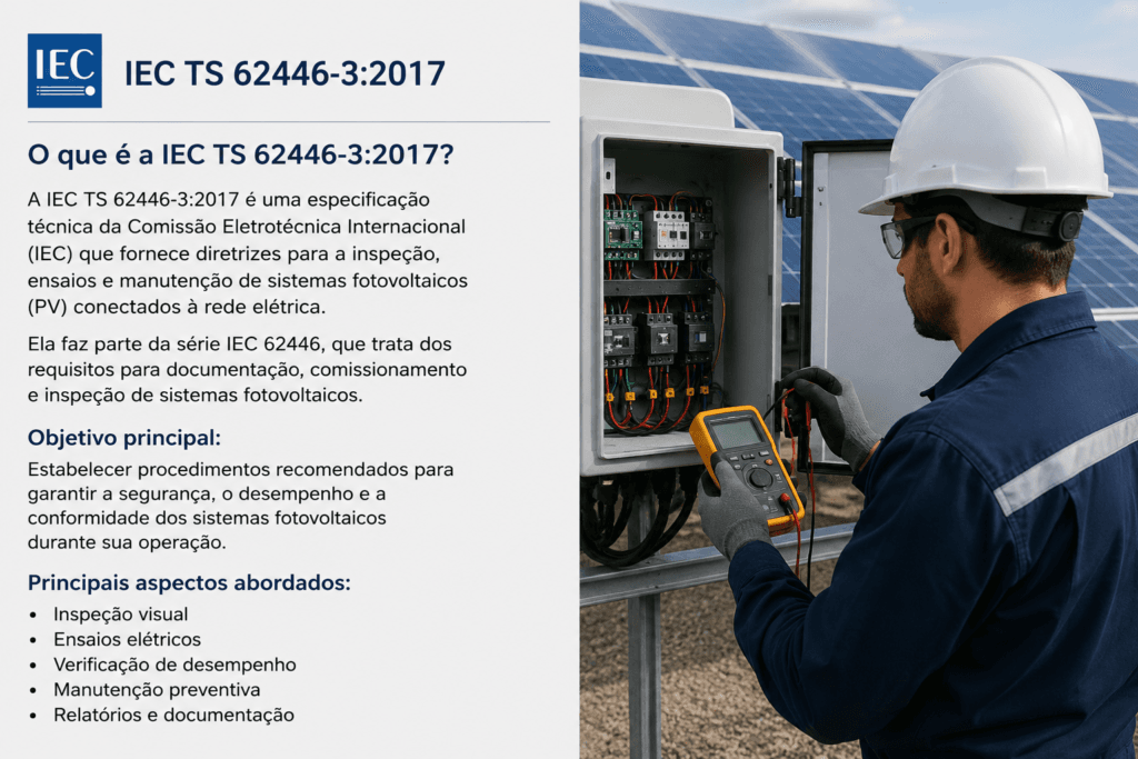 Termografia de painéis solares com drone DJI seguindo a norma técnica IEC TS 62446-3