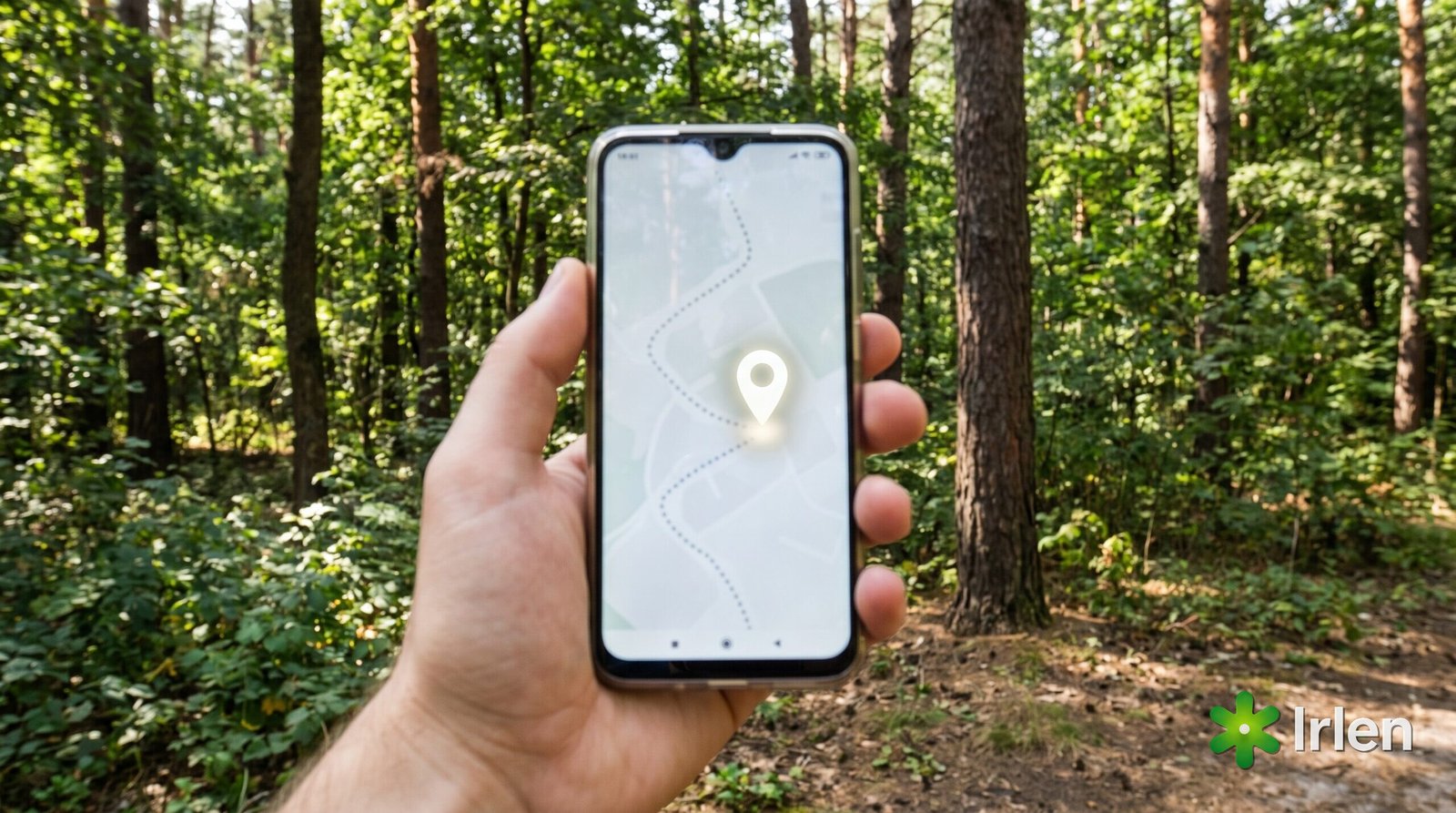 Mapa no celular para localizar o drone que perdeu sinal
