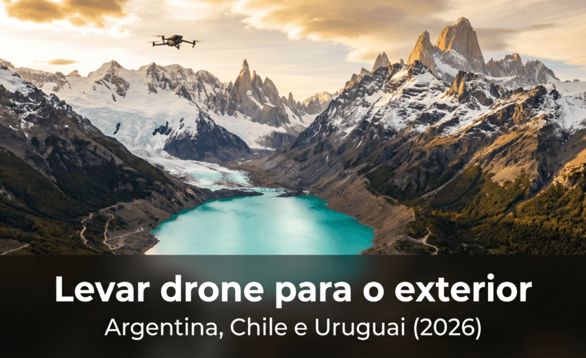 Levar drone para Argentina, Chile e Uruguai: o guia do viajante em 2026
