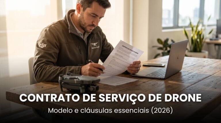 Contrato de Servico de Drone, modelo e clausulas essenciais para piloto profissional