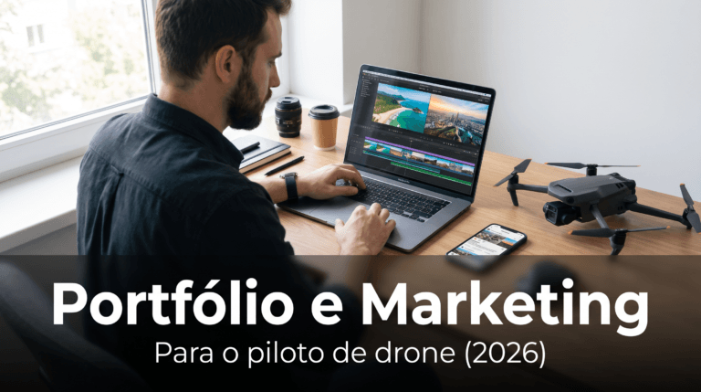 Portfólio e Marketing — portfólio de piloto de drone