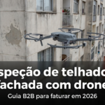 Inspeção de telhado e fachada com drone — drone para inspeção de telhado e fachada