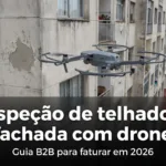 Inspeção de telhado e fachada com drone — drone para inspeção de telhado e fachada