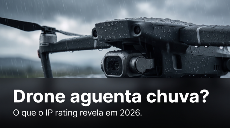 Drone aguenta chuva?