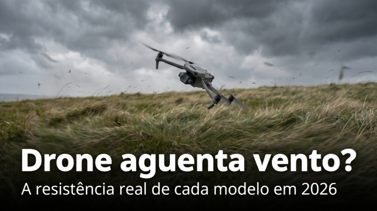 Drone aguenta vento?