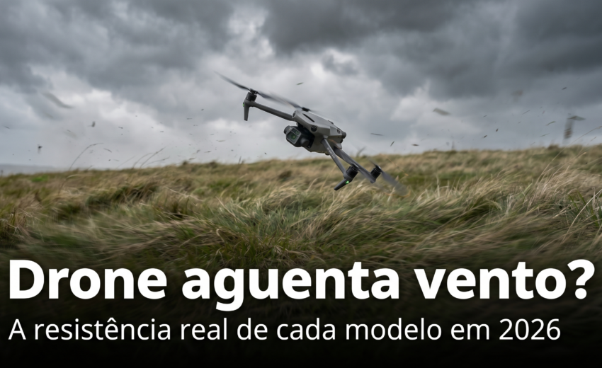 Drone aguenta vento? A resistência máxima de cada drone DJI (2026)