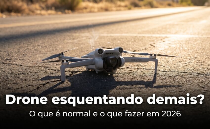 Drone DJI superaquecendo? Por que esquenta e o que fazer (2026)
