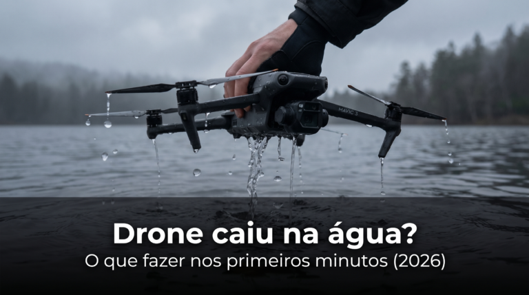 Drone caiu na água?