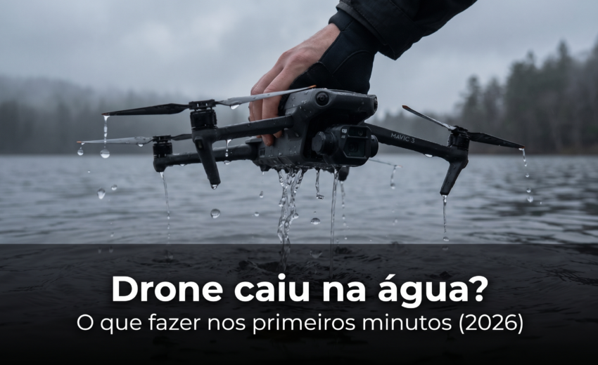 Drone caiu na água? O que fazer nos primeiros minutos (e se dá pra salvar) — 2026