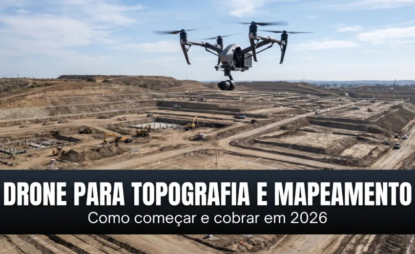 Drone para topografia e mapeamento: como começar e cobrar (2026)