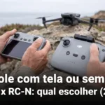 Controle com tela ou sem tela? — controle drone DJI com tela ou sem tela