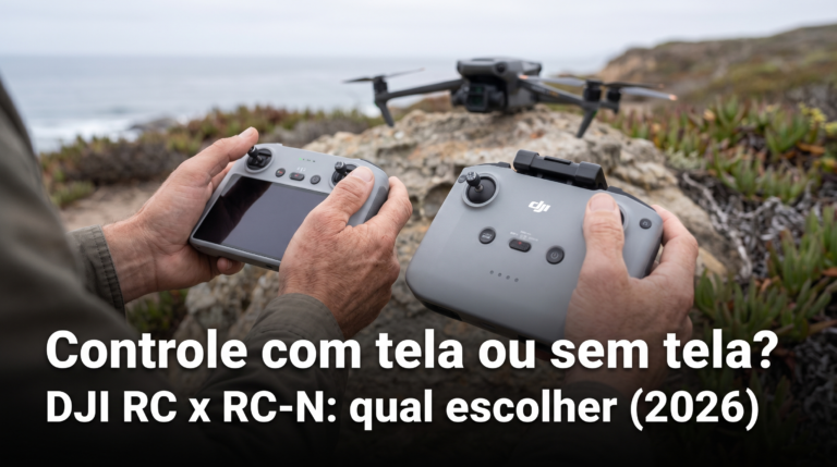 Controle com tela ou sem tela? — controle drone DJI com tela ou sem tela