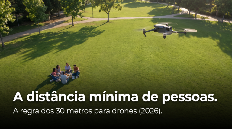 A distância mínima de pessoas — distância mínima drone pessoas