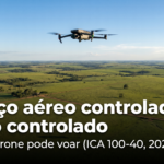Espaço aéreo controlado x não controlado — espaço aéreo controlado drone