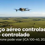 Espaço aéreo controlado x não controlado — espaço aéreo controlado drone