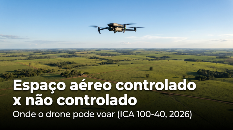 Espaço aéreo controlado x não controlado — espaço aéreo controlado drone