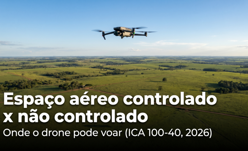 Espaço Aéreo Controlado x Não Controlado: Onde o Drone Pode Voar (2026)