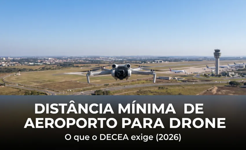 Distância Mínima de Aeroporto para Voar Drone no Brasil (2026)