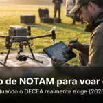 Preciso de NOTAM para voar drone?
